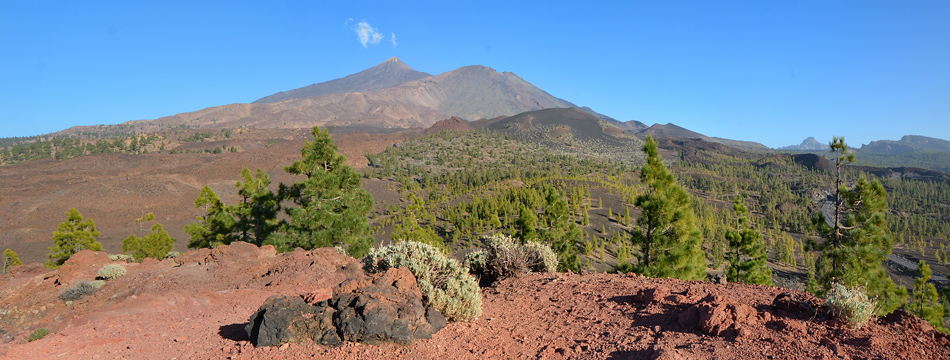 Le volcan Teide depuis la Montana Sámara